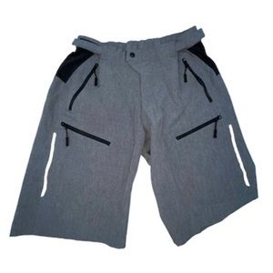 mtb mountain bike mukti zipper grey shorts